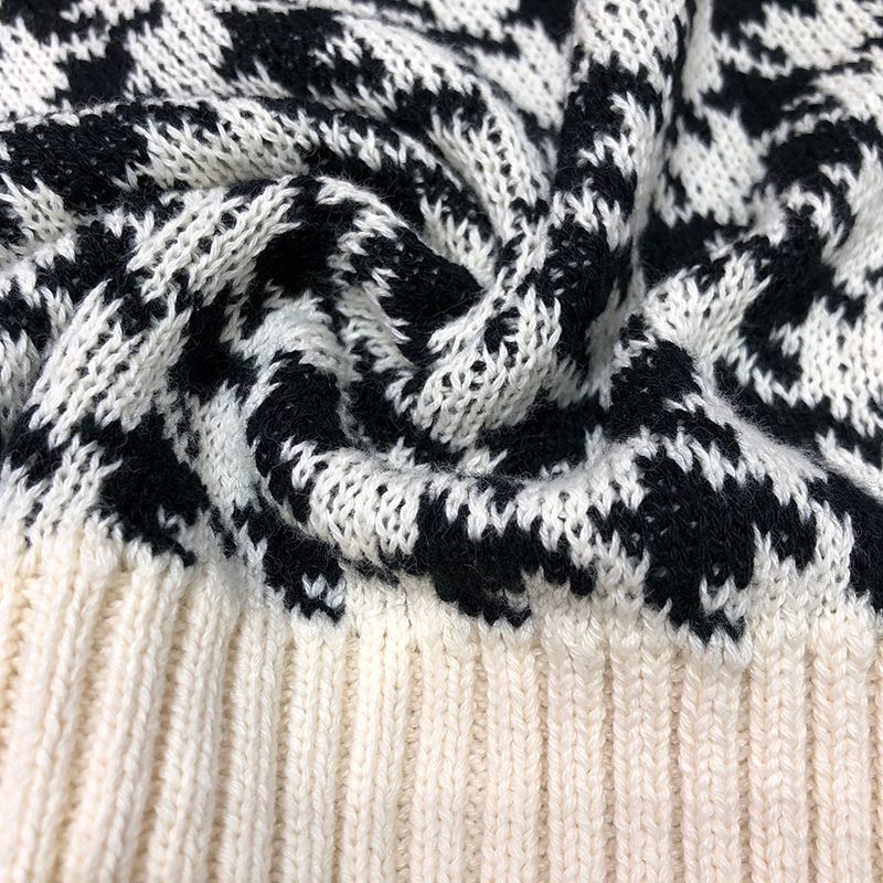 Hevnir - Pied-de-poule gebreid vest