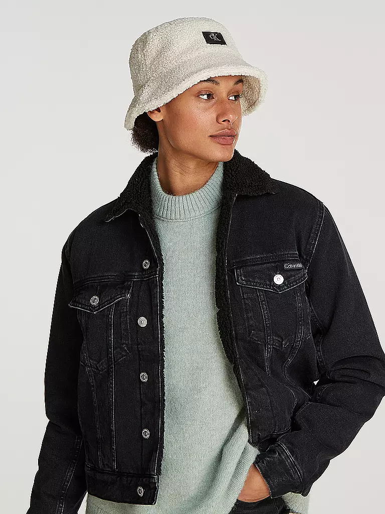 CALVIN KLEIN JEANS Bucket Hat SHERPA creme