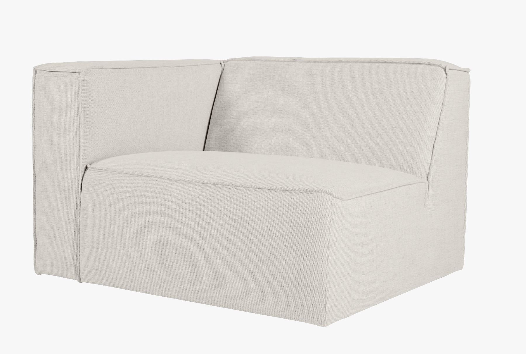 Modulsofa 1,5 seter m/armlene venstre natur - 110x93x73 cm