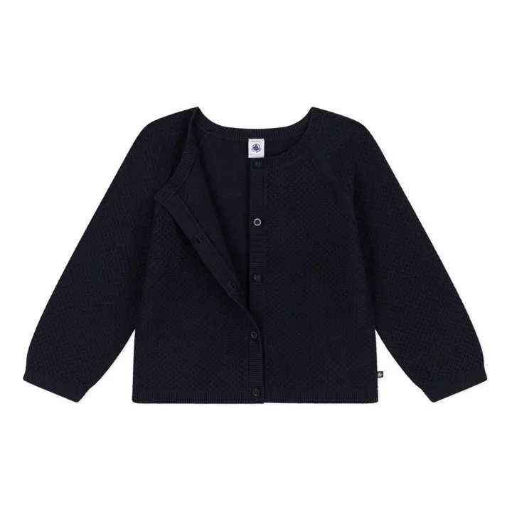Petit Bateau Cardigan Tricot | Bleu marine