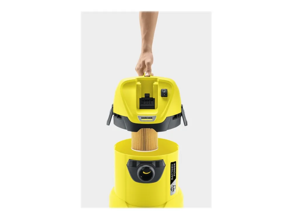 Kärcher WD 3 Battery Set - Støvsuger - beholder - ledningsfri