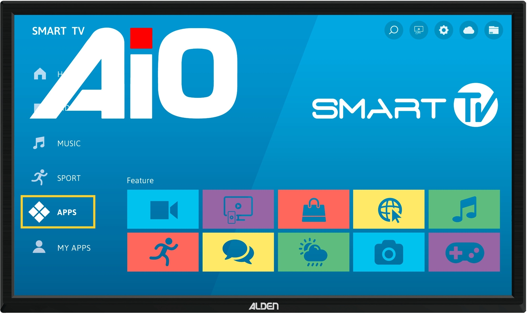 Alden Satanlage AS2@ 80 SKEW / GPS Ultrawhite  inkl. A.I.O. SMART TV 19