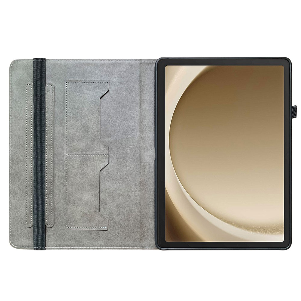Samsung Galaxy Tab A11  Plus / A9  Plus Leder Tasche Schutzhülle   S-Pen Halterung - Pflaumenblüten