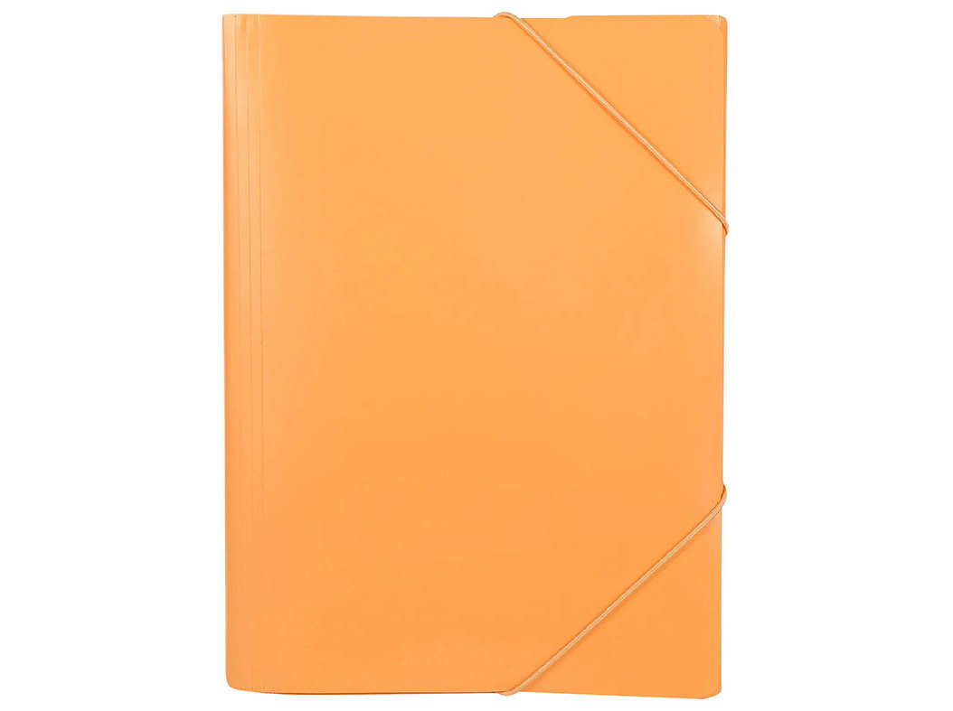 CAPA EM PLÁSTICO A4 AUCHAN LARANJA \