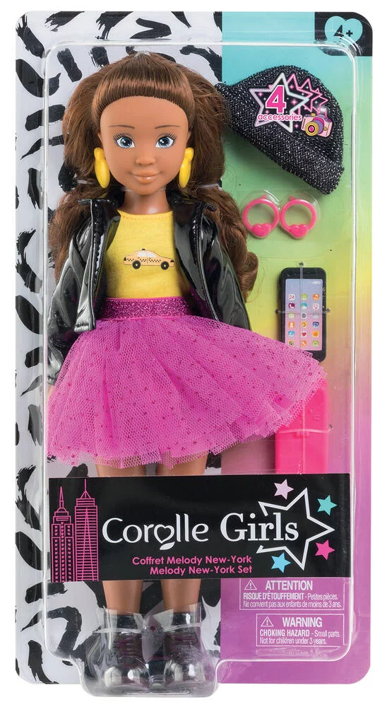 COROLLE GIRLS - POUPEE COFFRET MELODY FASHION WEEK NEW YORK - 28CM