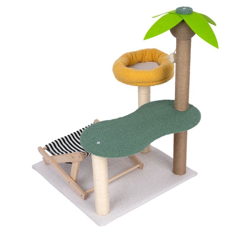 Arbre à chat TIAKI Oasis avec chaise longue pour chat