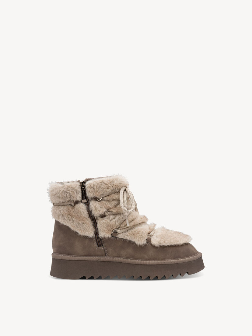 Enkellaarsje - beige warme voering