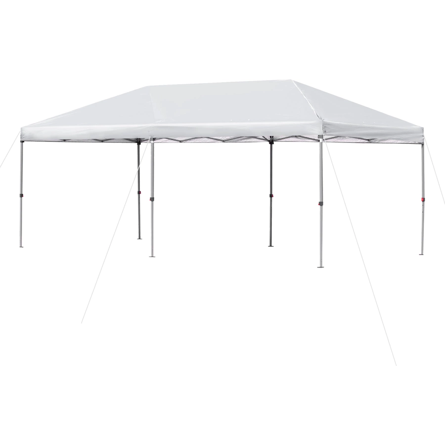 Outsunny Pop-Up-Pavillon zusammenfaltbar cremeweiß