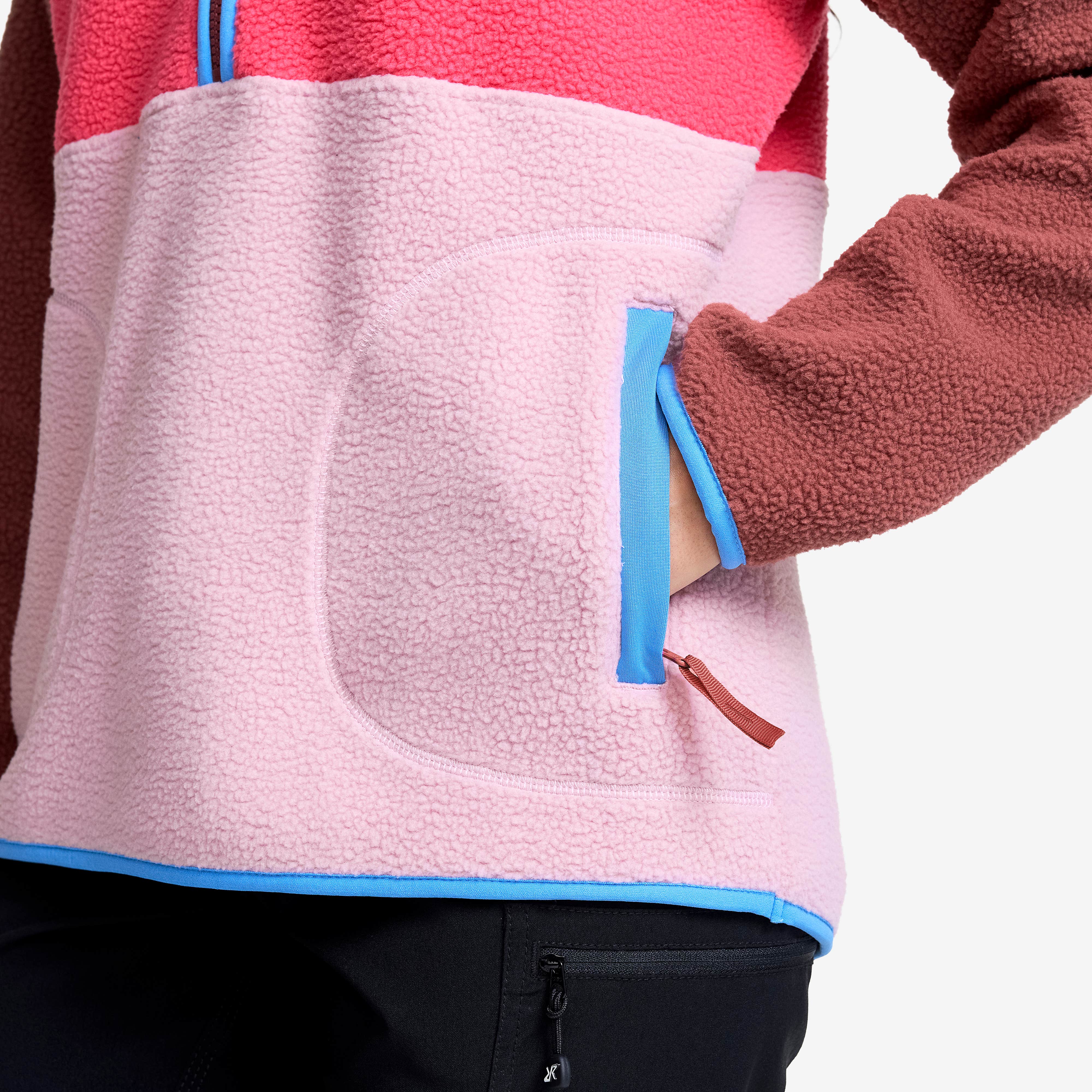 Canyon Half-zip Pile Fleece Dame Apple Butter/Fandango Pink