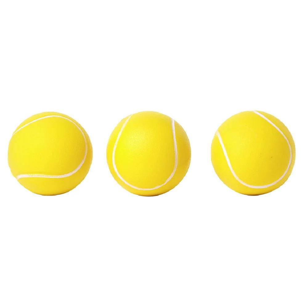 Balle de tennis en mousse jaune Ø6,3cm x3