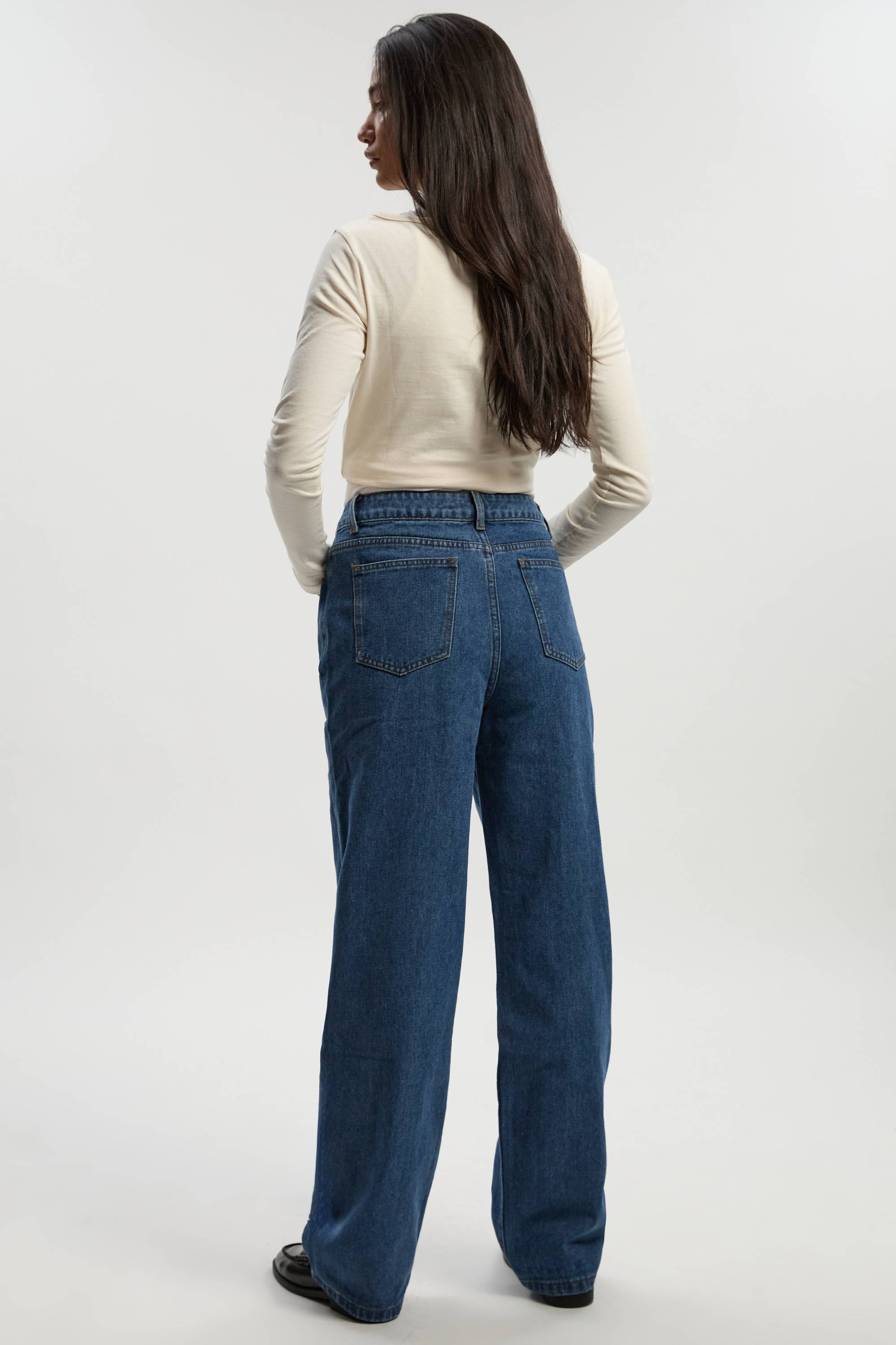 boohoo Boohoo Basics Jeans Boyfriend taille haute