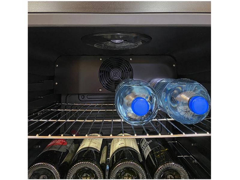 Kibernetik Gewerbekühlschrank GK130L01 Rechts (wechselbar) Kühlschrank, Freistehend, Schwarz