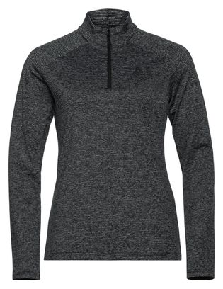 Pull Thermique 1/2 Zip Odlo Sesvenna Noir Femme