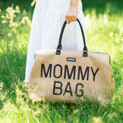 Sac à Langer Mommy Bag Raffia - CHILDHOME