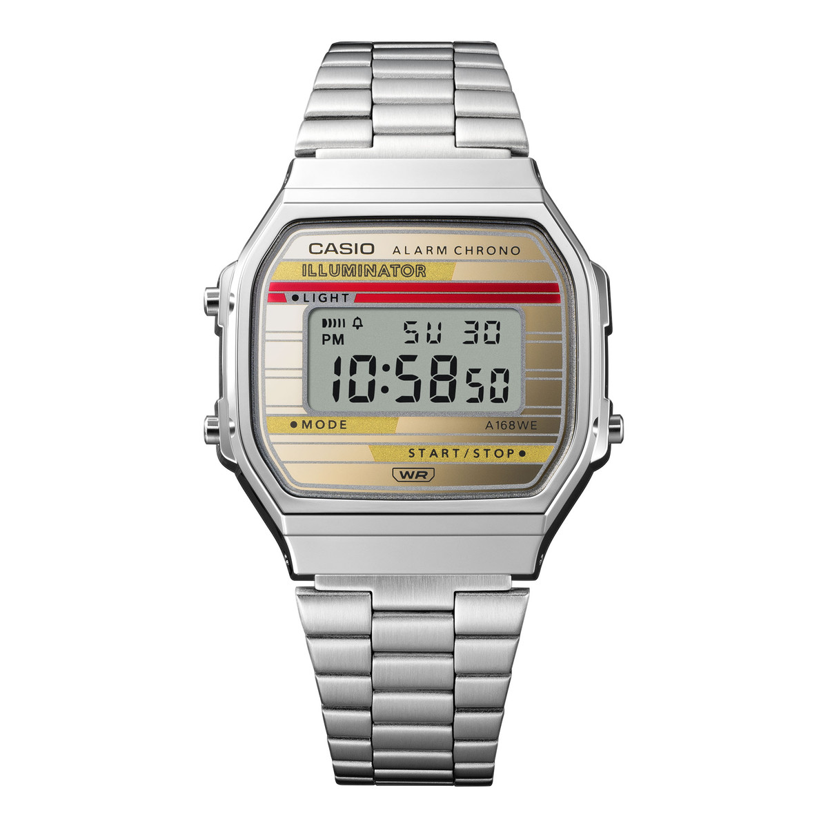 Montre CASIO VINTAGE homme bracelet acier inoxydable