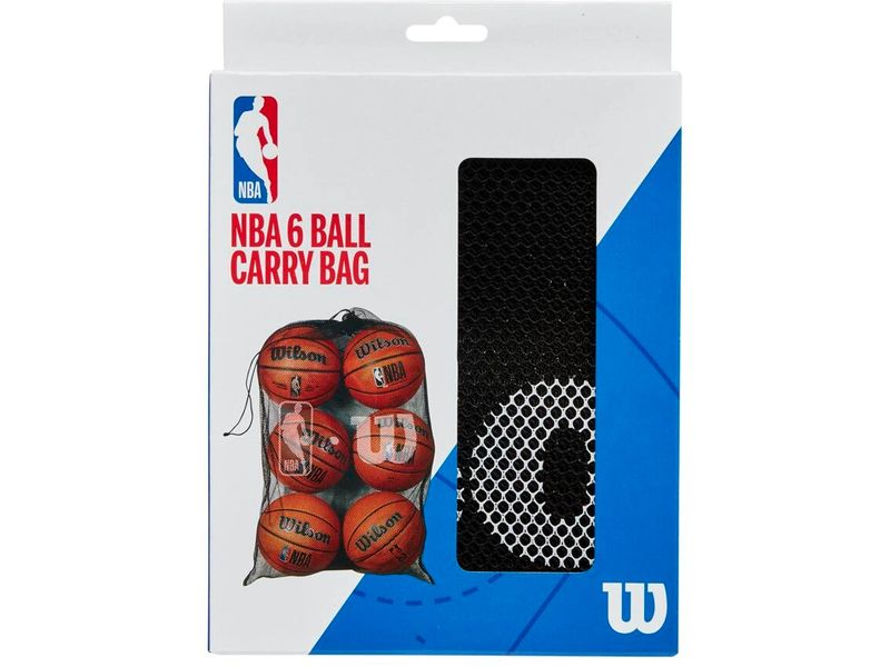 Wilson NBA 6 Ball Mesh Tragetasche Ball-Tragetasche aus Mesh