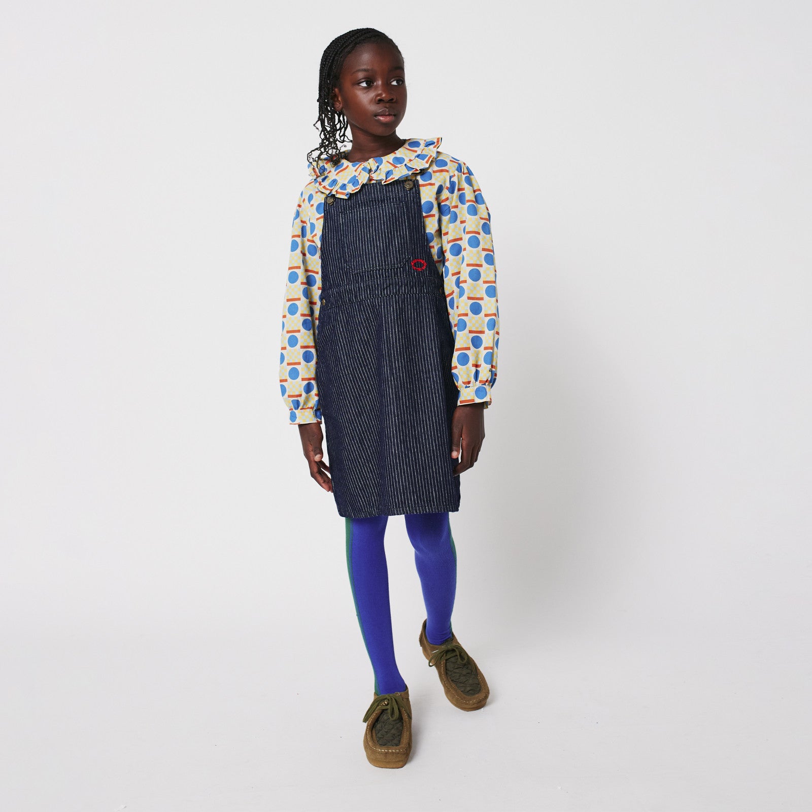 Kleid Tic Tac Toe Denim Navy Blue