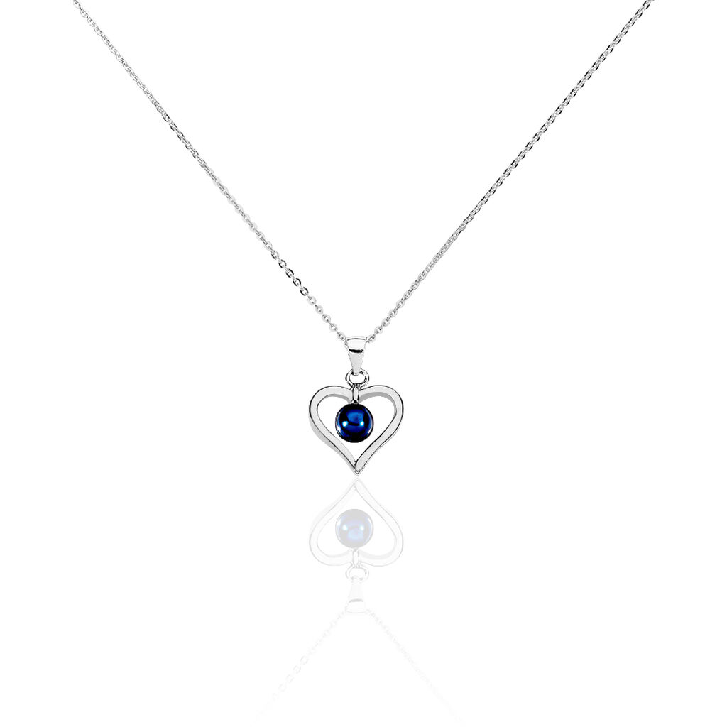 Collier Saynaae Argent Blanc Perle De Culture