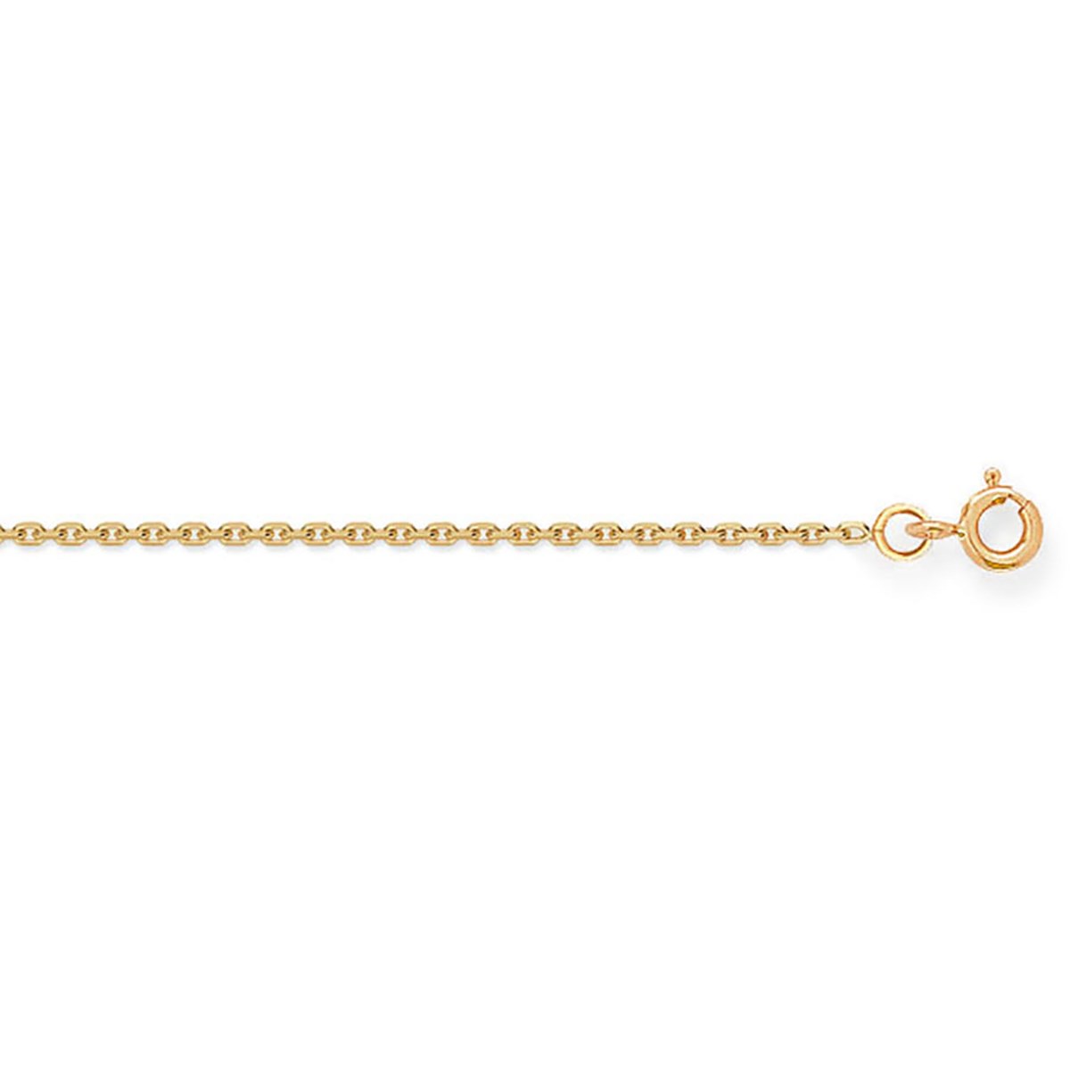 Chaîne or jaune 18 carats maille forçat 1.2mm