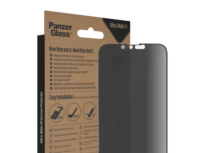 Panzerglass Displayschutz Ultra Wide Fit Privacy iPhone 13/ Display-Schutzfolie für das Apple iPhone 14/iPhone 13/iPhone 13 Pro