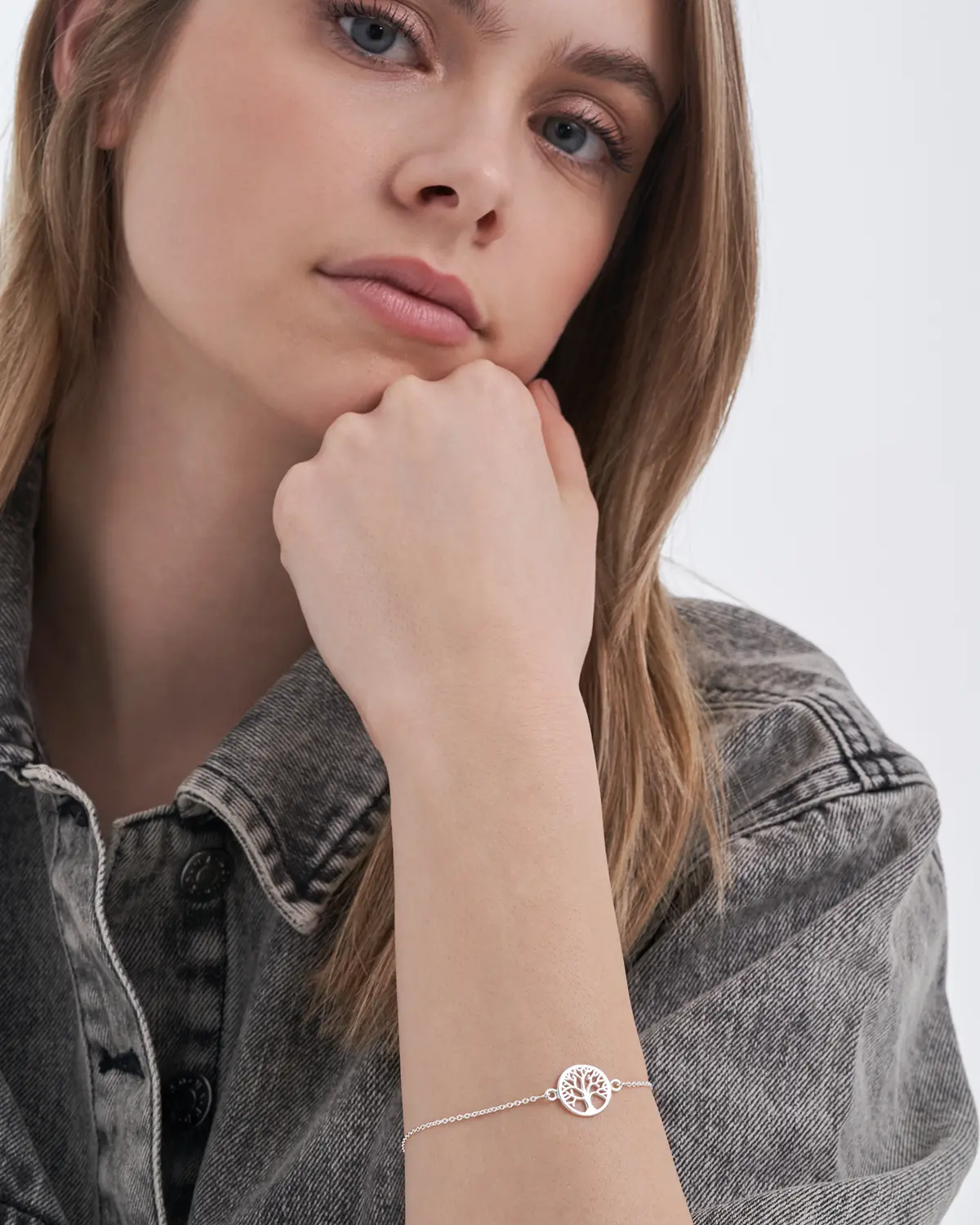 Armband - Awesome Silver Tree