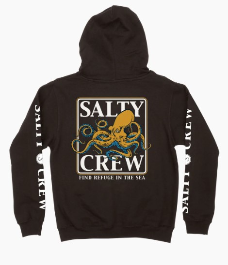 Salty Crew Ink Slinger Boys Fleece Black