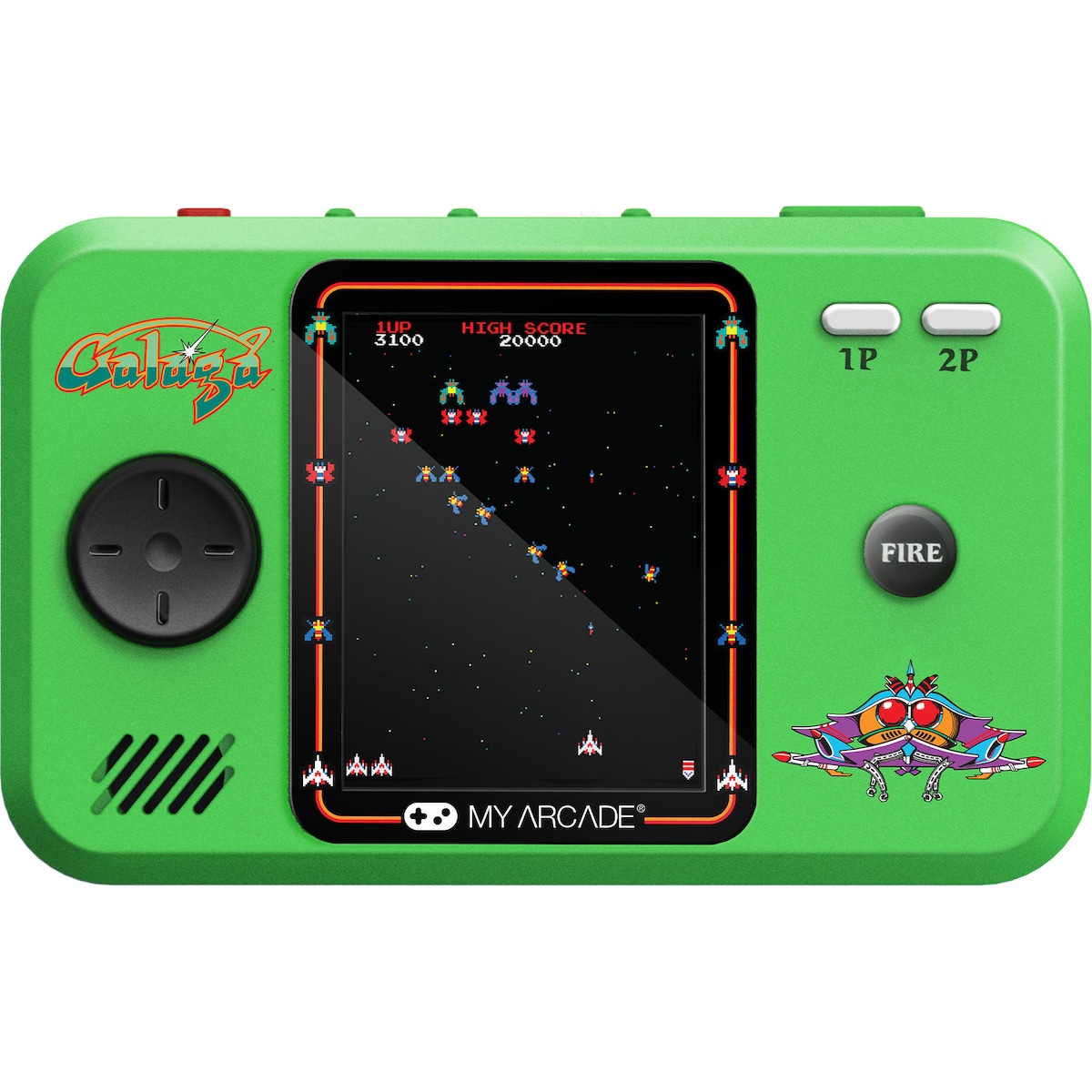 My Arcade Pocket Player Pro Galaga håndholdt konsoll