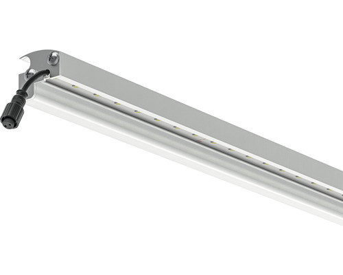 LyghtUp LED-lichtstrip voor lasdraadhekwerk, aluminium, 2460 mm, IP 67, 3000K, 24V, 18W, zilver