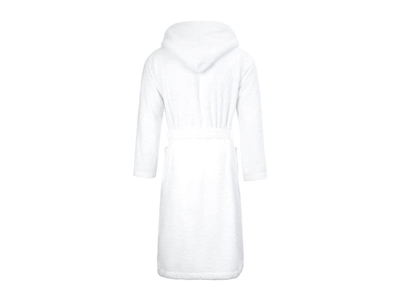 Möve Bademantel Superwuschel XL, Weiss Kapuzenmantel
