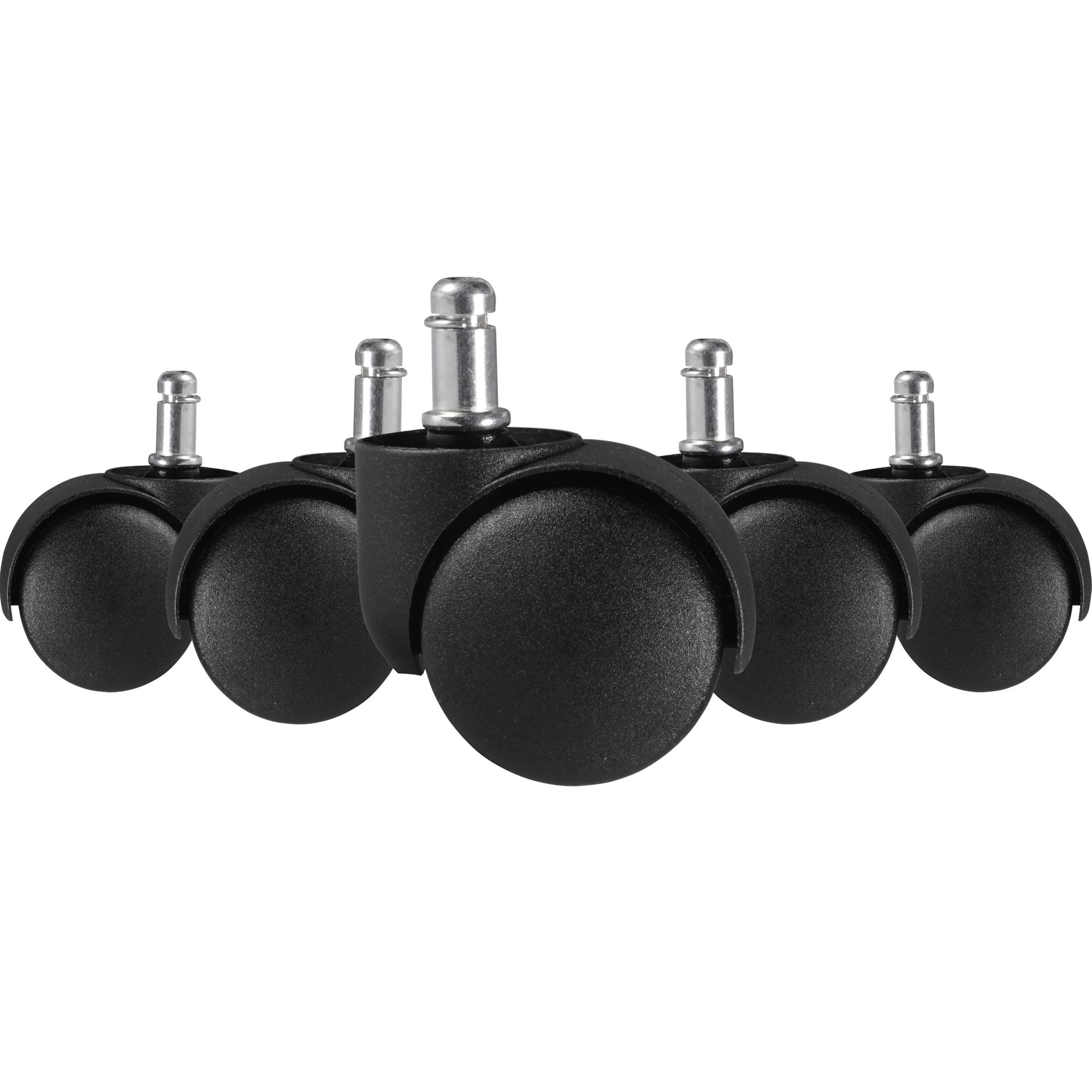 KADIMA DESIGN Premium Teppichbodenrollen: 5er Set, strapazierfähiger Kunststoff, für 11mm PIN-Durchmesser, 50 mm Rollendurchmesser.