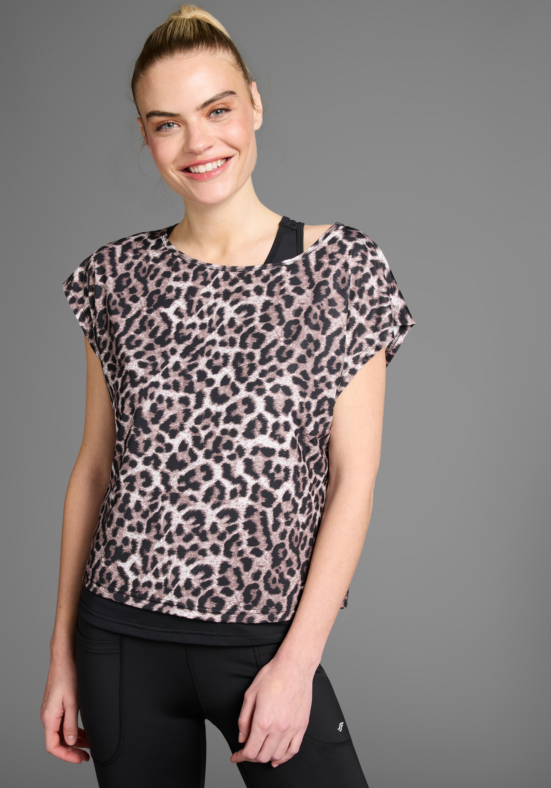 FAYN SPORTS Funktionsshirt Set, 2,  mit coolem Print und Top auch in grossen Grössen