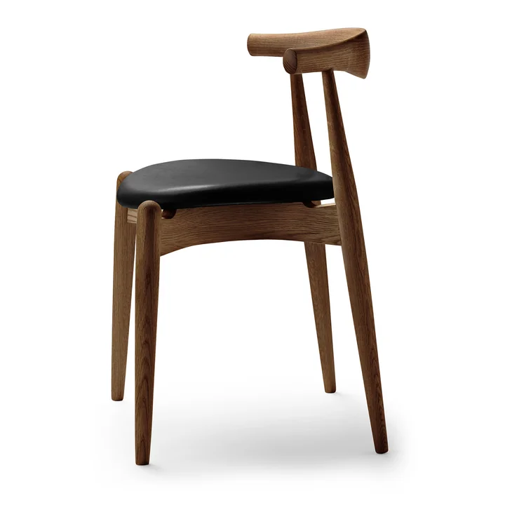 Carl Hansen - CH20 Elbow Chair, Eiche geseift / Leder (Thor 325)