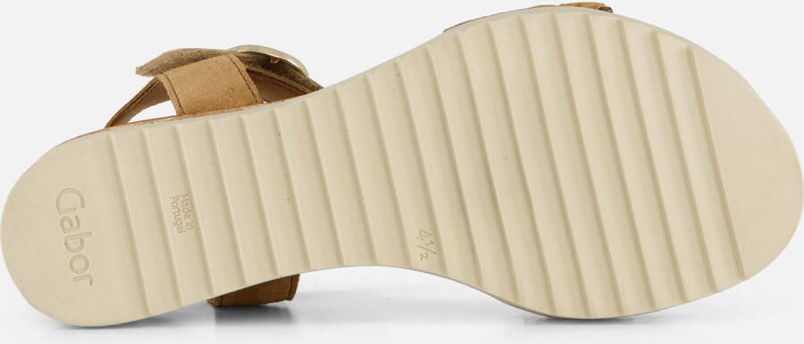 Gabor 758 Sandalen Met Sleehak Dames Beige