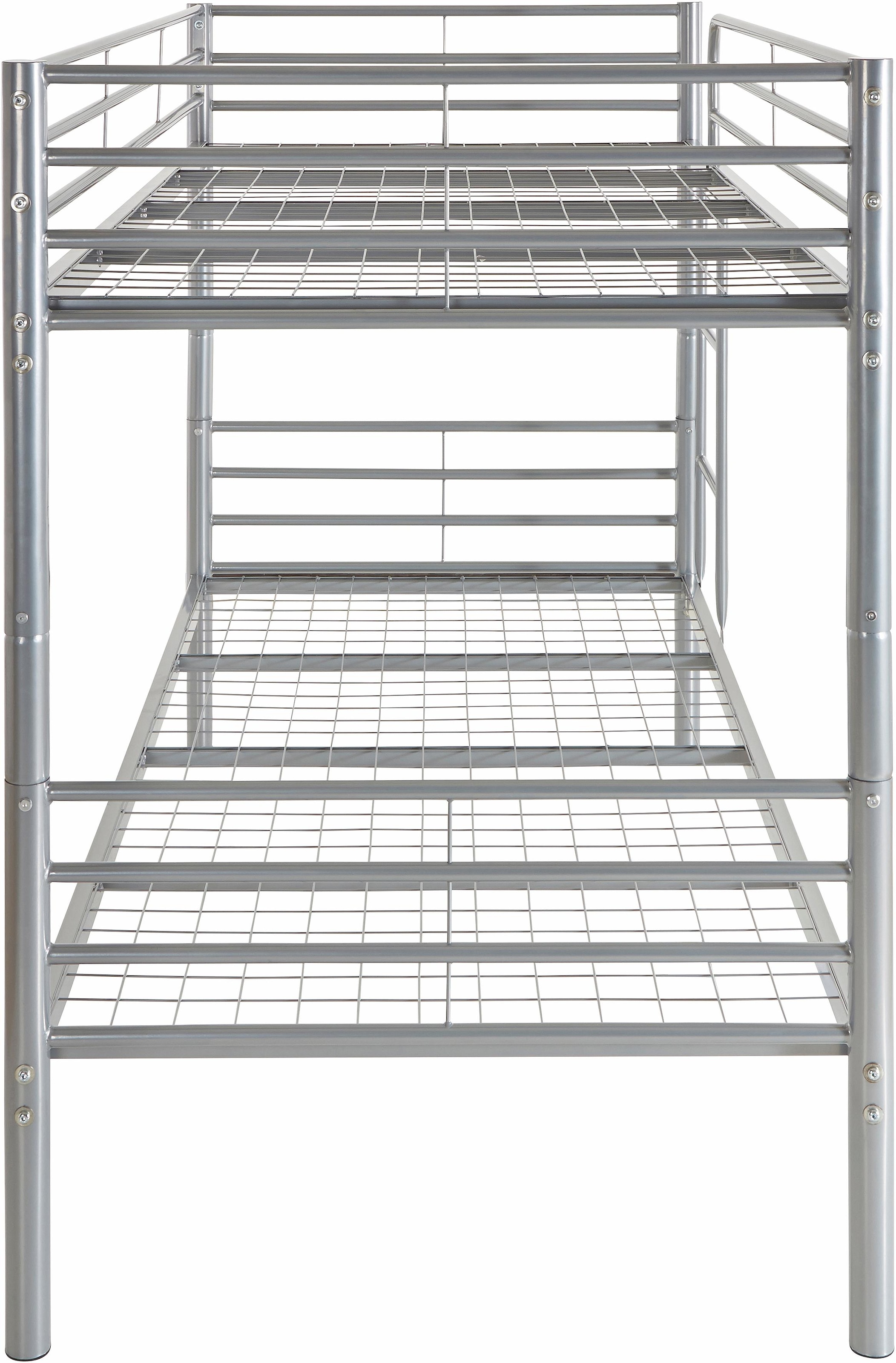 ATLANTIC home collection Etagenbett »Alex« inkl. Lattenrost, Absturzsicherung und Leiter aus Metall