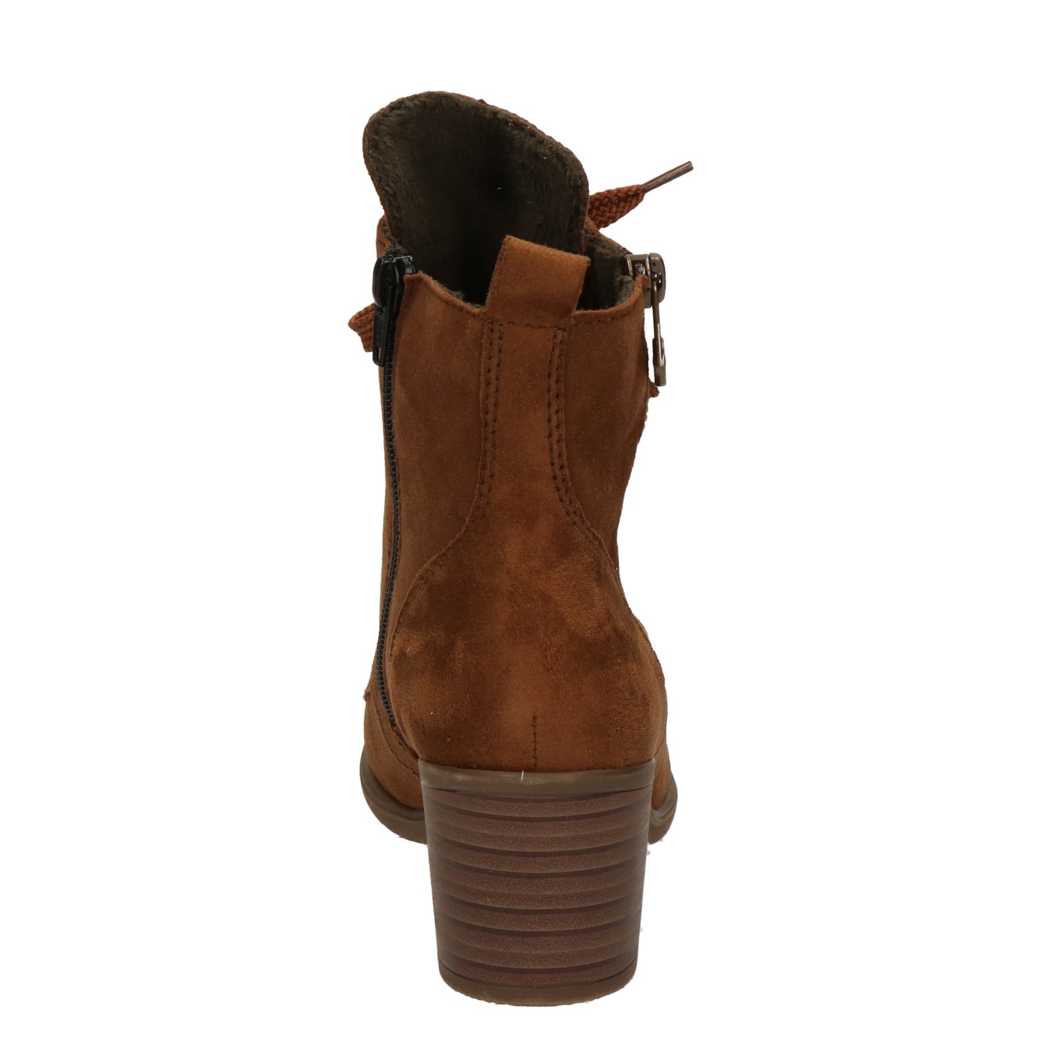 dames veterboot Rieker Cognac