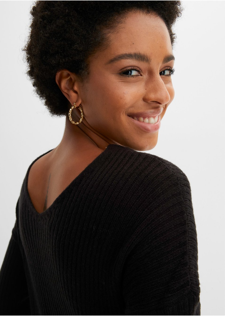 Robe en maille avec détail twisté