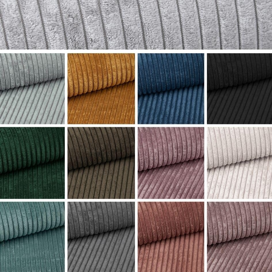 chilly pilley® Elegante Palettenkissen aus Cord – Hochwertiges Sitz- & Rückenkissen Set mit modernem Design, Sitzpolster mit Schaumstoffkern & Rückenkissen (2er Set, Creme)