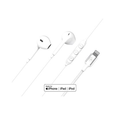 Force Play - écouteurs Intra Auriculaire - Lightning - blanc
