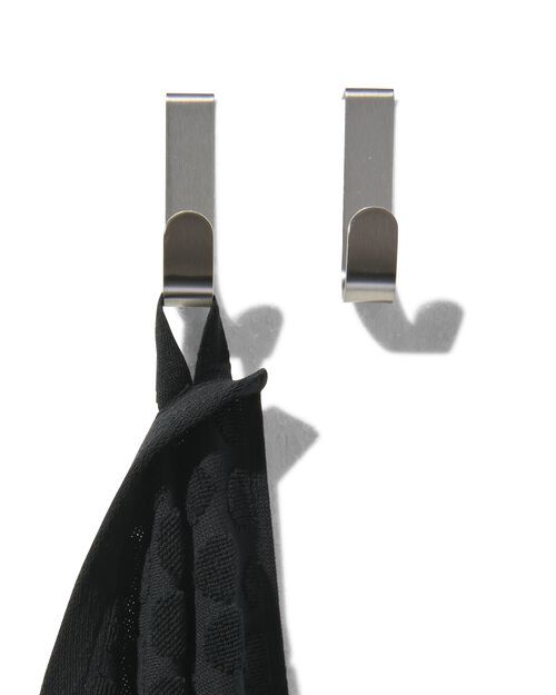 2 crochets de porte inox