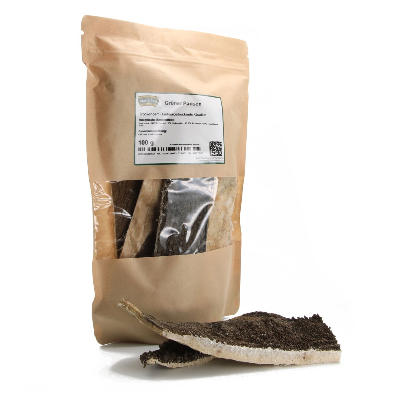 Masterfeed Trockenbarf Rinderpansen 150 g
