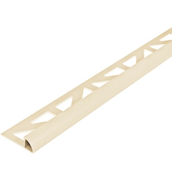Tegelprofiel kwartrond PVC Jasmijn 10 mm
