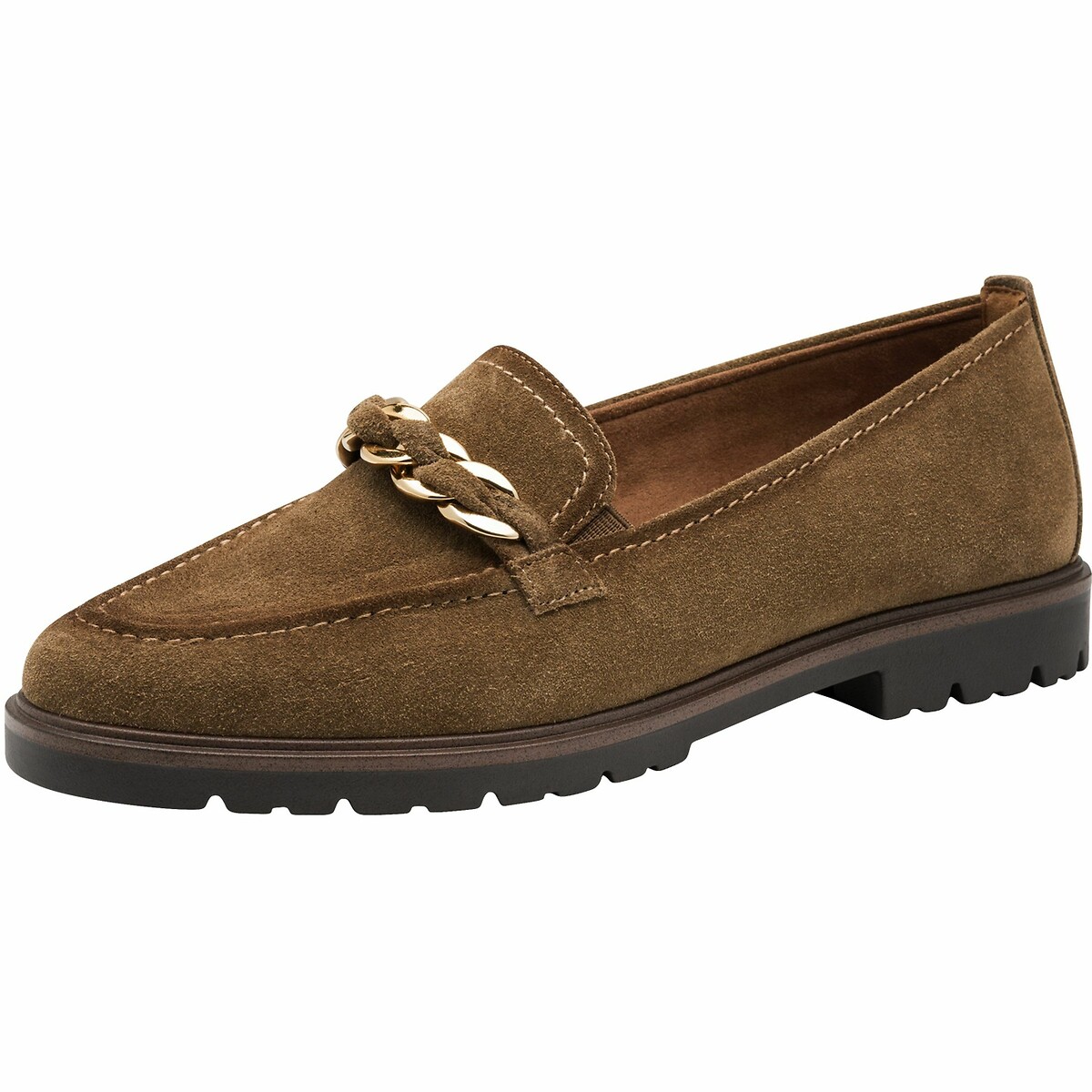 TAMARIS<br>Mocassins em leer