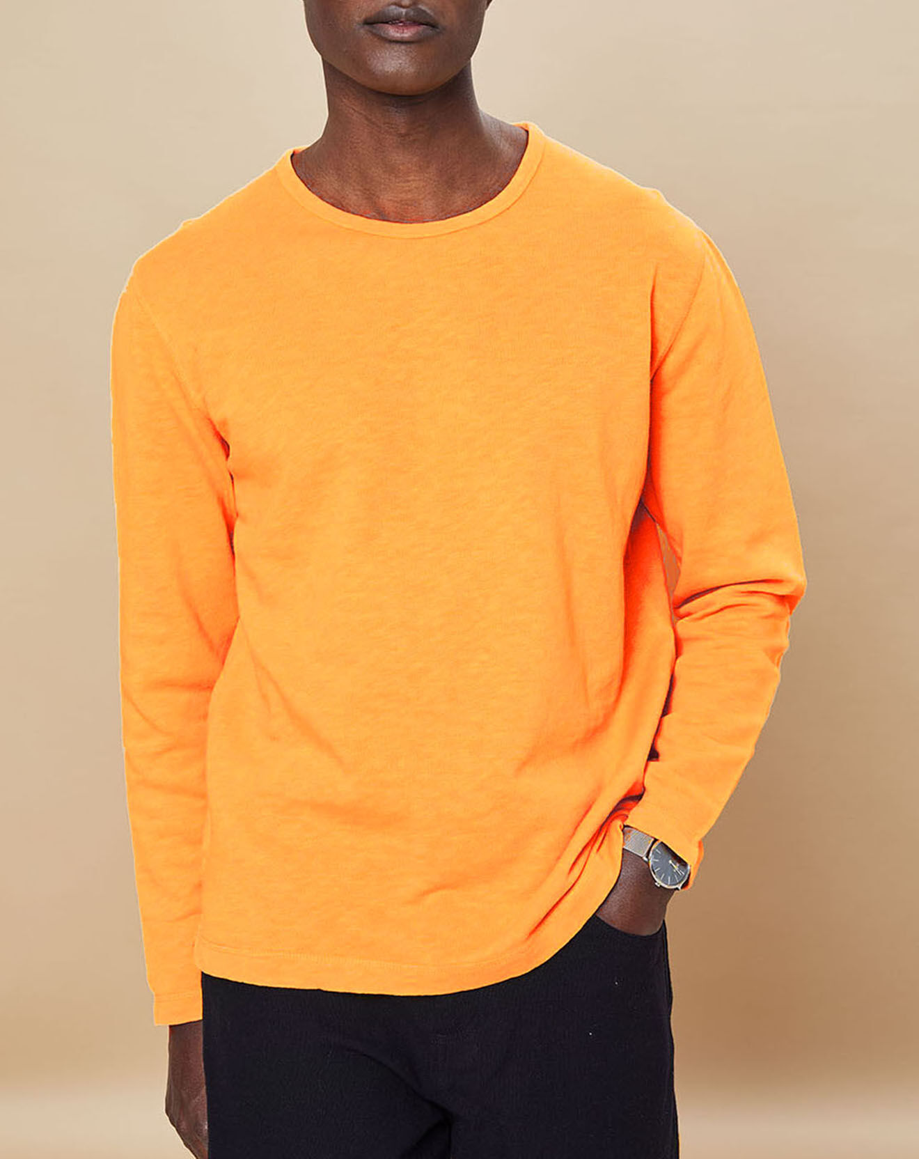 Hartford Sweat Light Crew orange