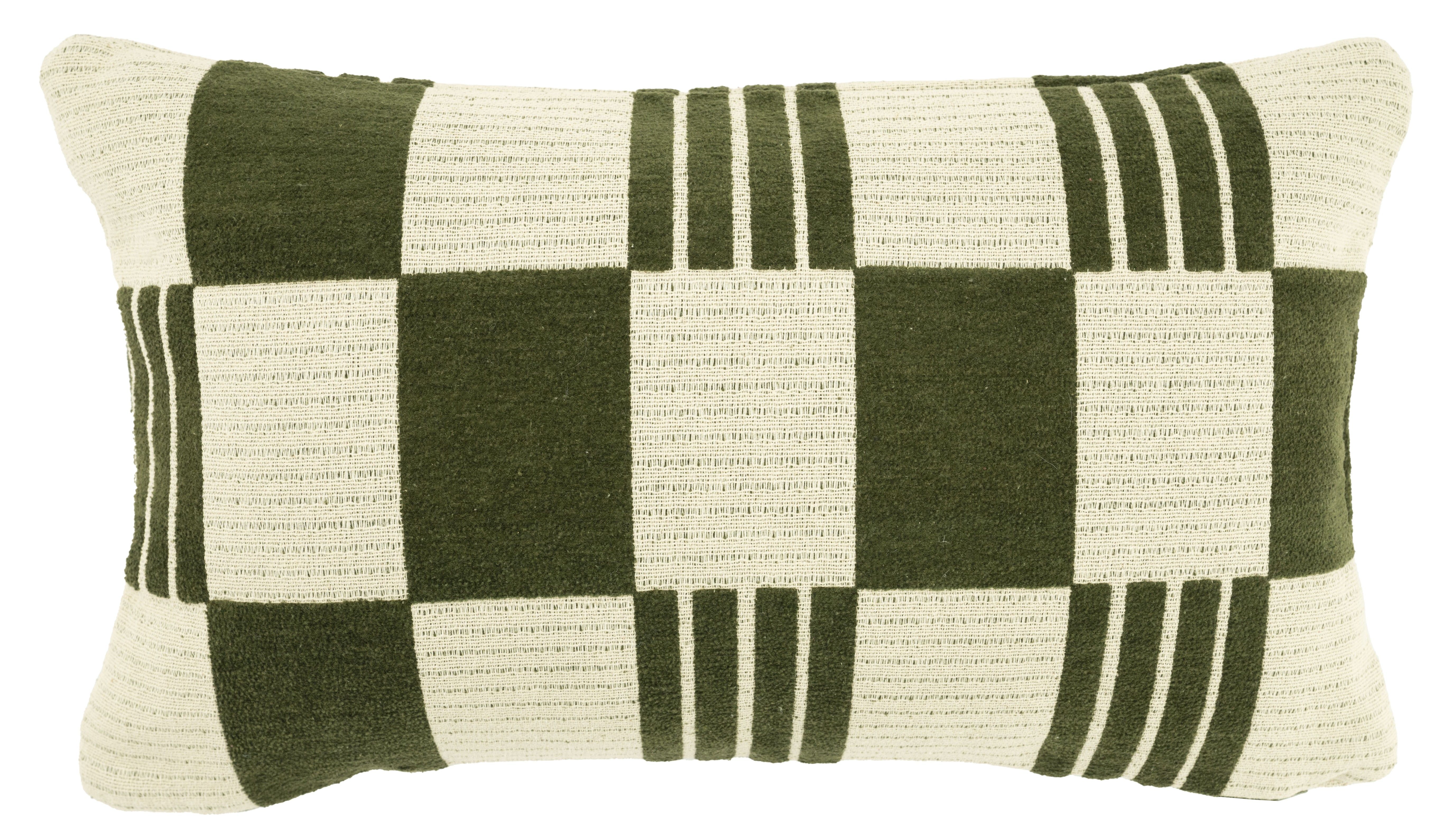 Sierkussen 250100 green Twist B55 x D35 cm