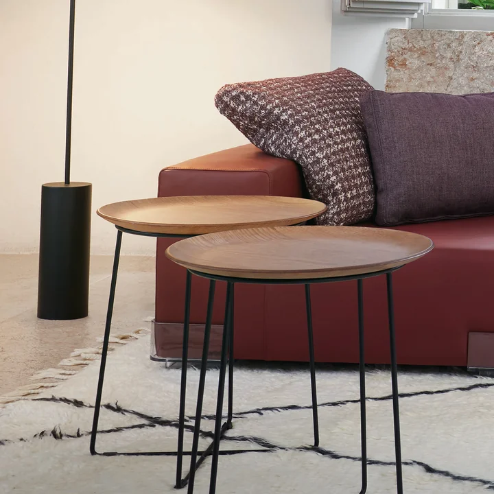 Kartell - Al Wood Coffeetable, schwarz / Buche dunkel