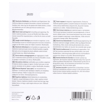 Klittenband Fix-O-Moll elastisch 50 cm x 30 mm zwart - 2 stuks