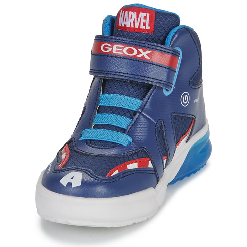Geox - J GRAYJAY BOY C - Bleu / Rouge