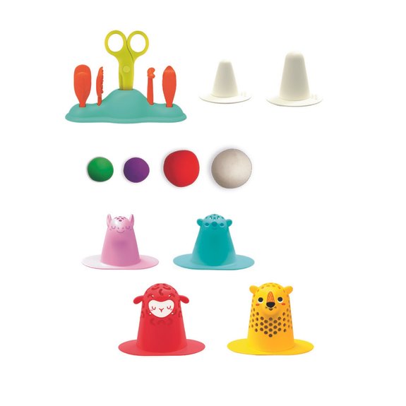 Coffret les animaux à coiffer en pâte à modeler