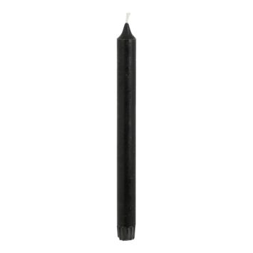 Dinerkaars stearine zwart 6 stuks