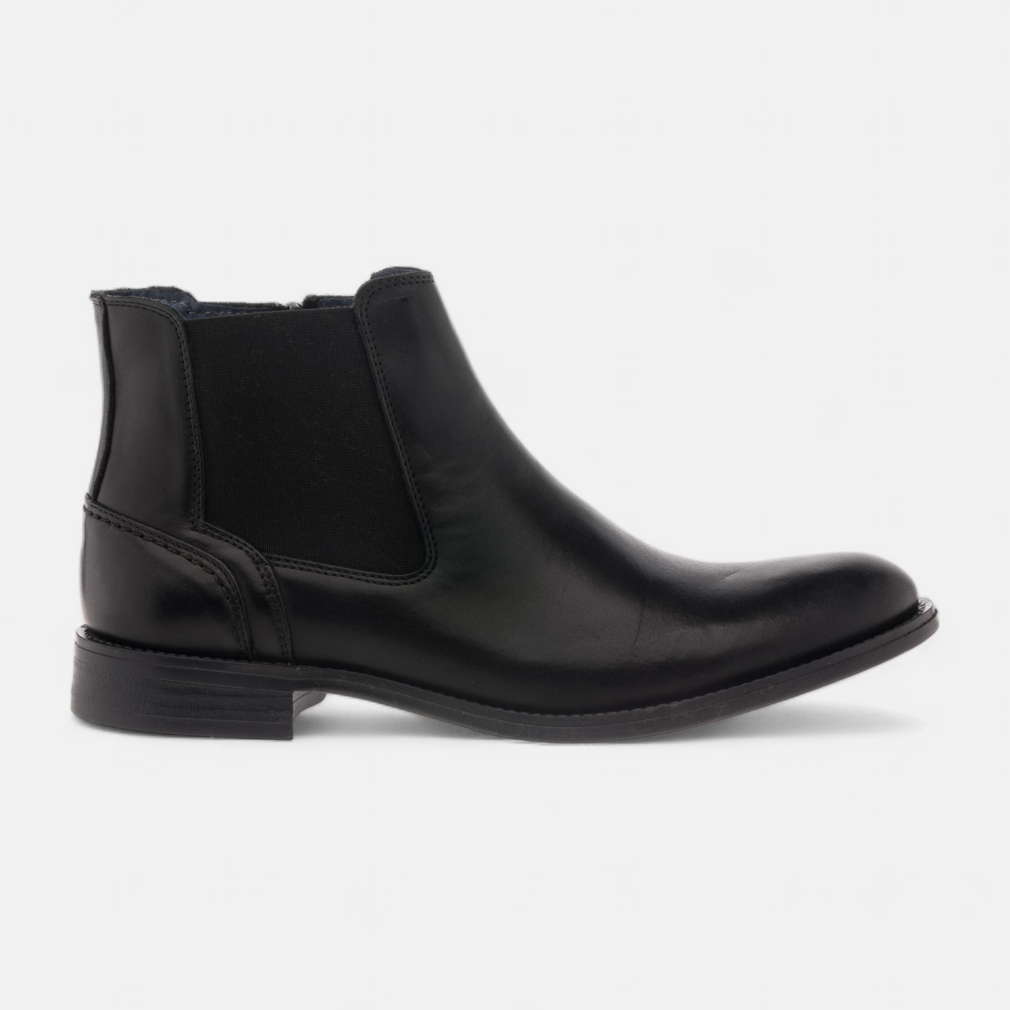 Boots chelsea Homme en cuir noir